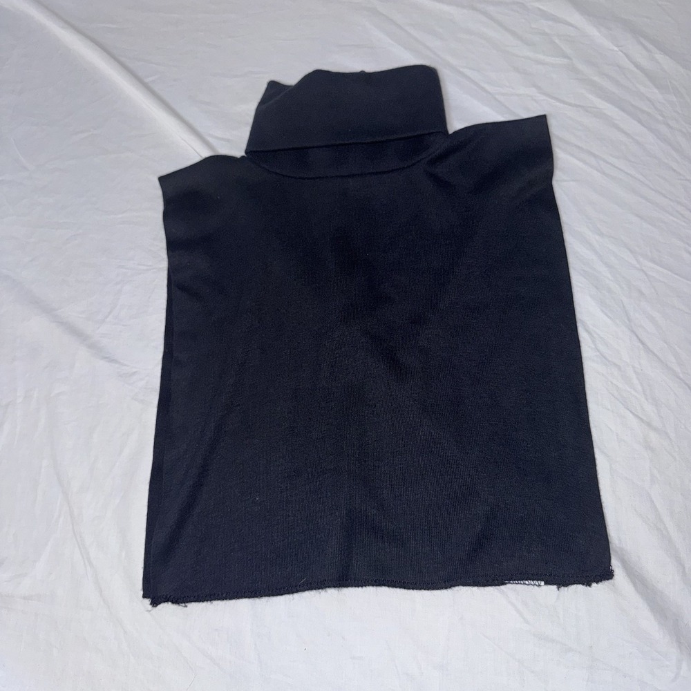 Vintage Baar & Beards Women's Black False Collar Insert One Size Fit Zip Up